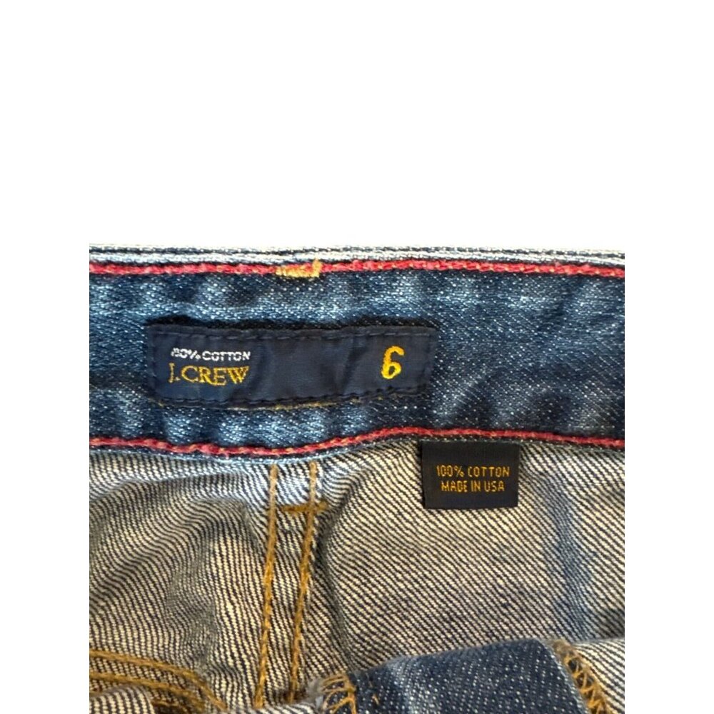 J.Crew Womens Denim Skirt Size 6 Blue Cotton Made In USA - Picture 2 of 5